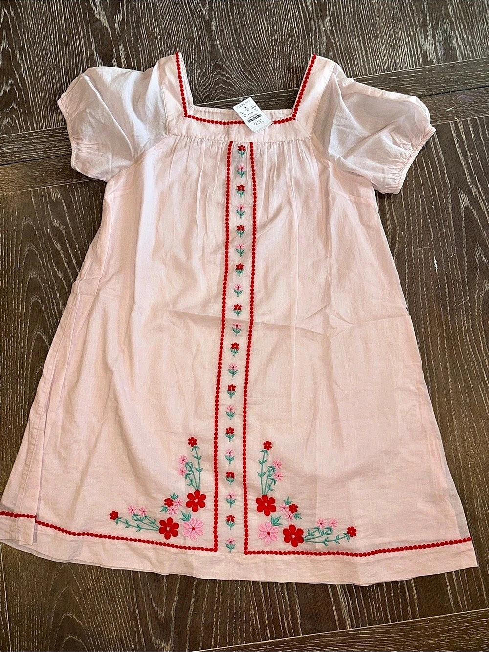 Crewcuts Girls Embroidered Dress Pink & Red Girls 14